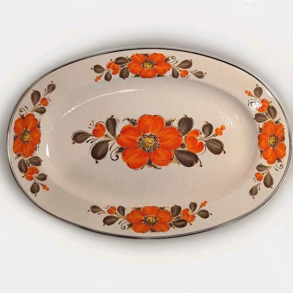 Vtg Sanko Ware Show Pans Large Platter ASO Euphoria Season 3 Promo Nate Jacobs